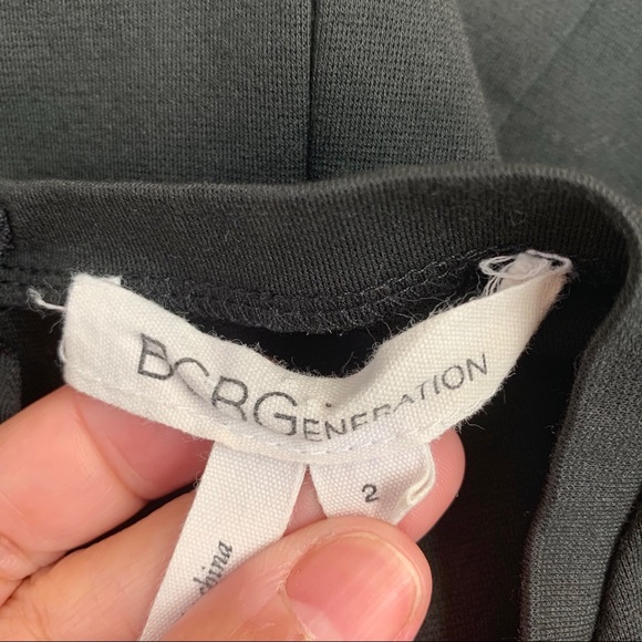 BCBGeneration Black Flutter Sleeve Mini Dress Sz 2 - Picture 11 of 13